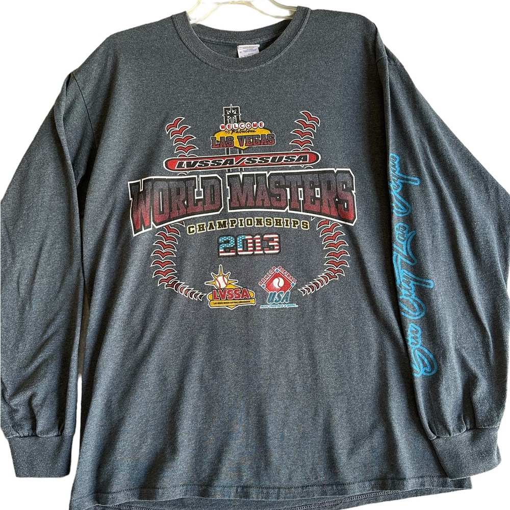 LVSSA/SSUSA WORLD MASTERS 2013 CHAMPIONSHIPS LONG SLEEVE T SHIRT SZ L